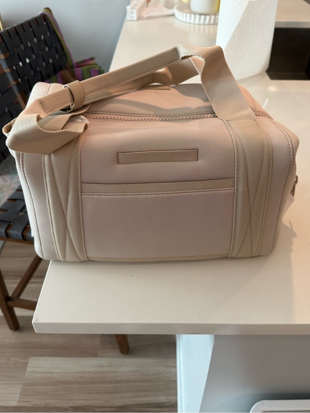 NWT Dagne Dover Landon Carryall Medium in Oyster